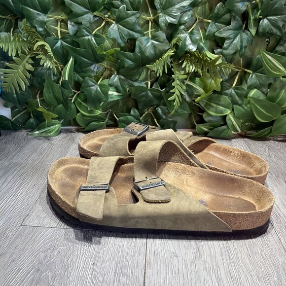 Birkenstock Arizona Soft Footbed Sandal EU 43 US 10 Tobacco Brown Oiled Leather main image 9